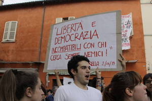 Cesena non ha paura - Manifestazione in piazza Amendola - Foto Urbano (51)