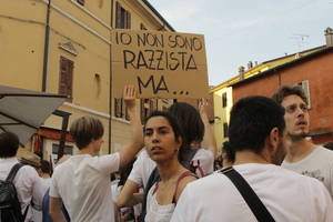 Cesena non ha paura - Manifestazione in piazza Amendola - Foto Urbano (53)