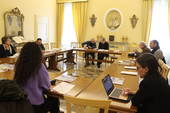 Il vescovo incontra i giornalisti, 24 gennaio 2024 (foto: Sandra e Urbano fotografi, Cesena)