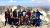 Il gruppo che ha realizzato il viaggio a piedi sui Monti Sibillini