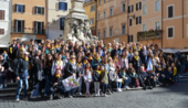 Il gruppo di pellegrini di Ponte Pietra a Roma