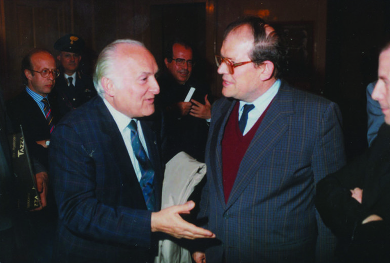 Giovanni Maroni con Oscar Luigi Scalfaro