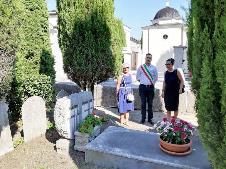Visita alla tomba di Marino Moretti