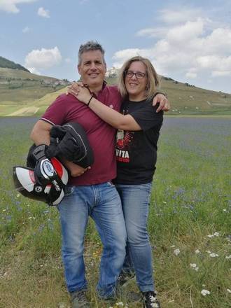 silvia e ugo, coppia di sposi di Sarsina deceduti in seguito a un incidente in moto il 20 maggio in Trentino