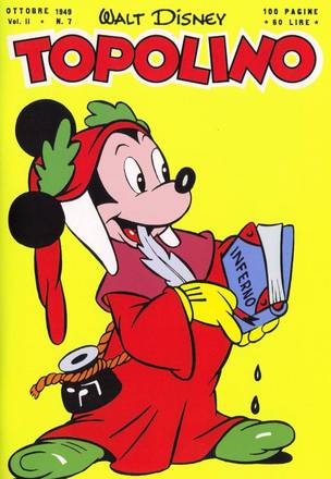 Copertina di Topolino n. 7 del 1949 (© Disney)