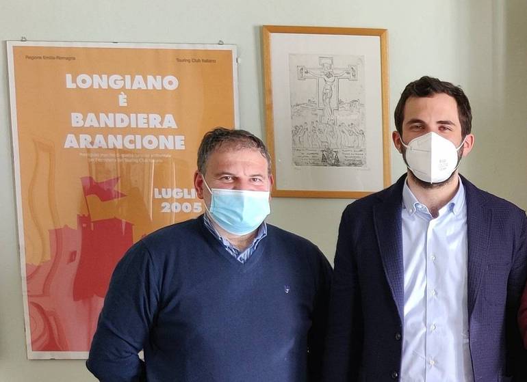 Presidente Enzo Lattuca e il neo Sindaco del Comune di Longiano Mauro Graziano