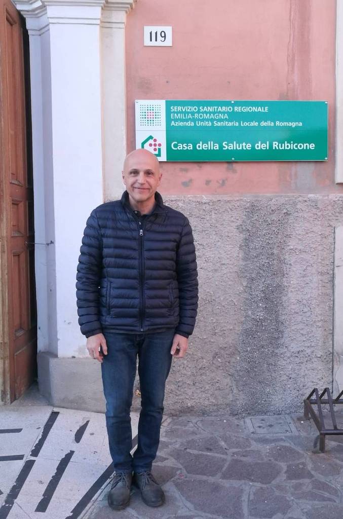 Il candidato sindaco Mauro Frisoni sul Santa Colomba