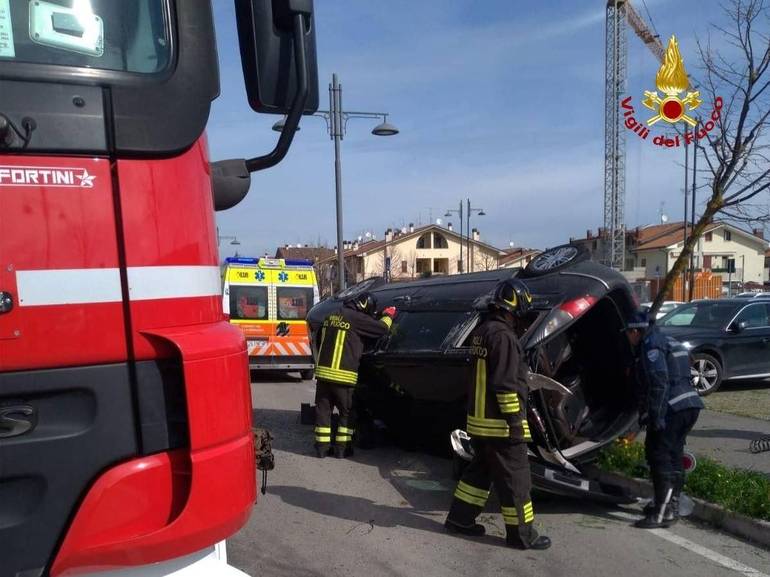 Incidente stradale a San Mauro Pascoli