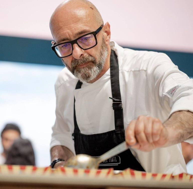 Nella foto, lo chef Giorgio Clementi