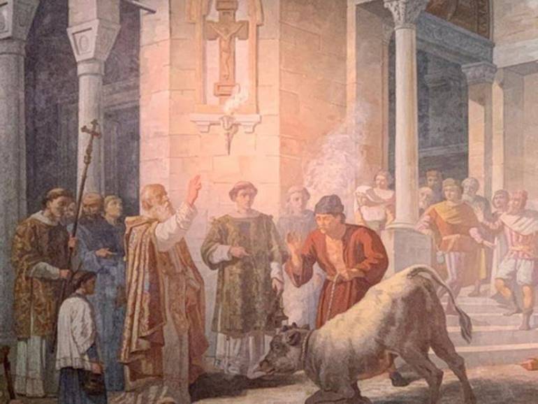 Il miracolo in un dipinto in Santuario a Longiano