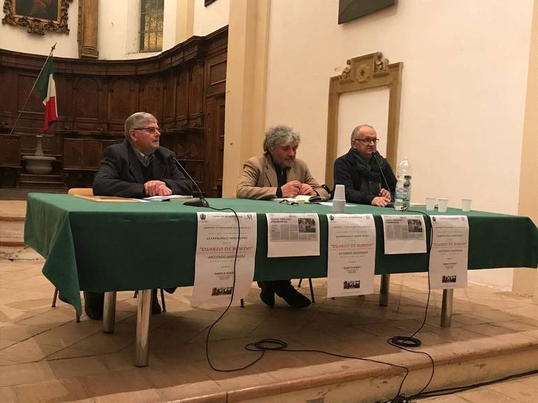 Da sinistra Antonio Gasperini, Miro Gori e il sindaco di Montiano Fabio Molari