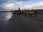 Questa mattina i walkers della Nuova Virtus Cesena sulla spiaggia di Cesenatico