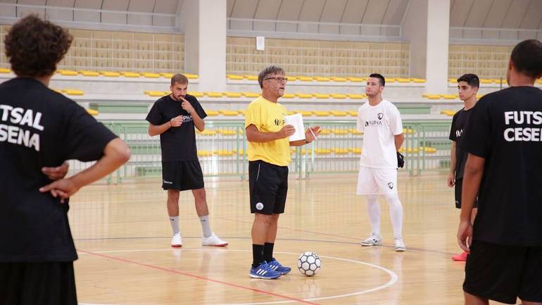Primi allenamenti della Futsal Cesena. Foto Marco Rossi