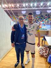 Nella foto a sinistra Paolo Ionetti, direttore generale Futsal Cesena