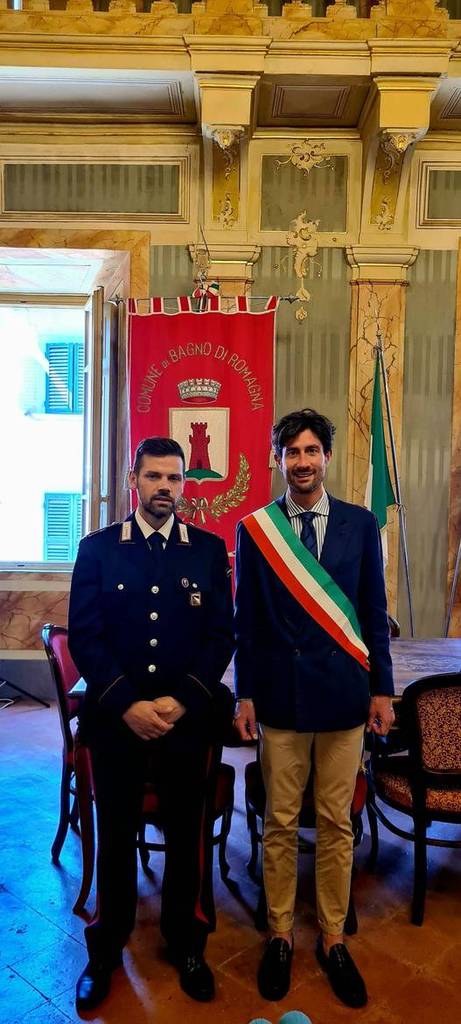 Bagno di Romagna da il benvenuto al nuovo comandante dei Carabinieri