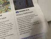 La pagina del Corriere Cesenate con la notizia della Messa su Teleromagna