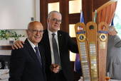 Il presidente Giancarlo Agostini e il governatore Maurizio Berlati