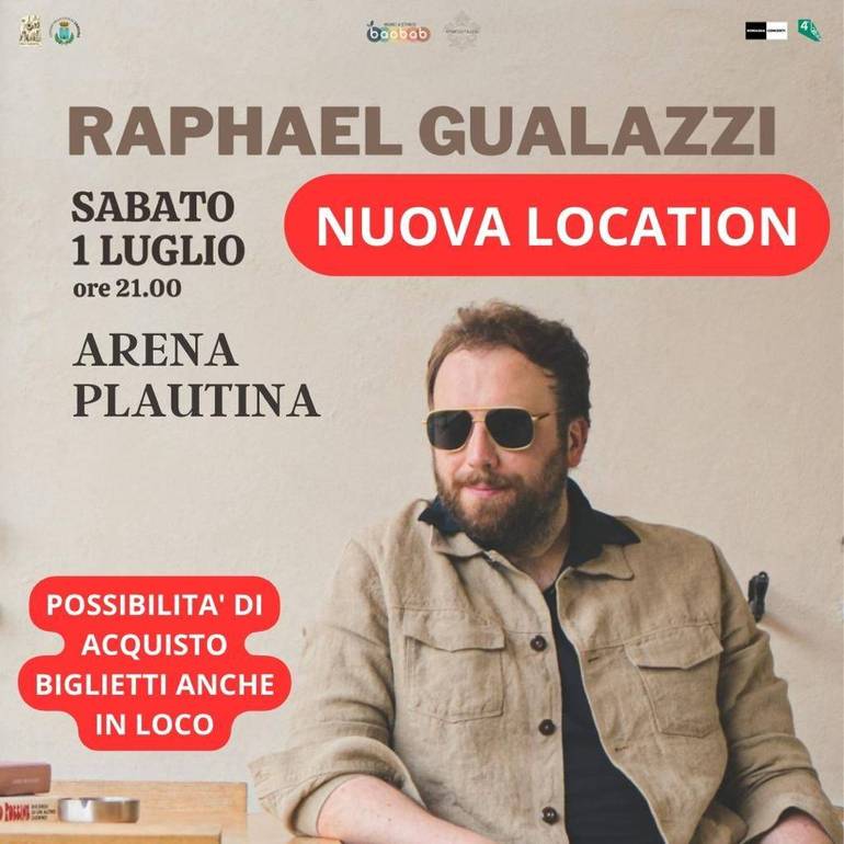 Raphael Gualazzi, concerto in arena plautina anziché alla badia