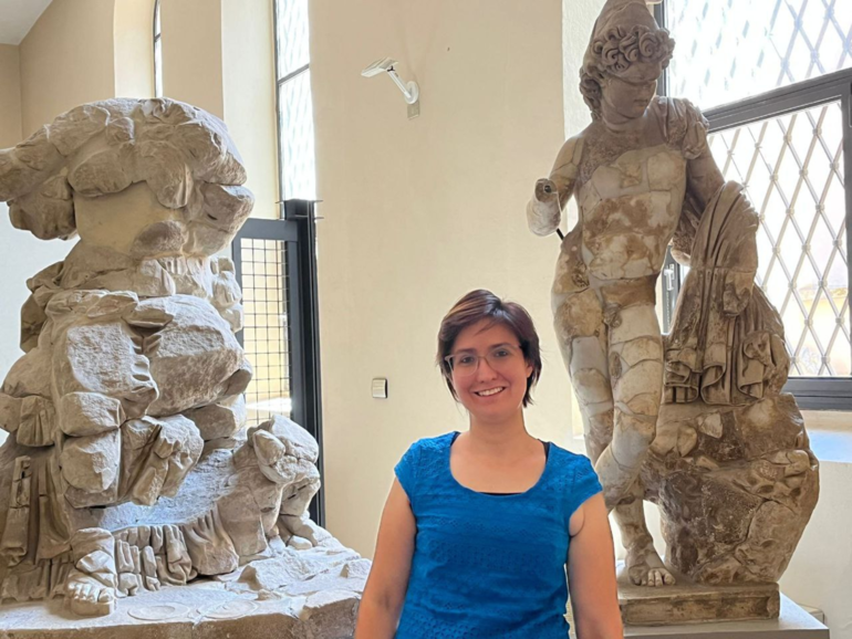 Nella foto, Federica Timossi, la nuova direttrice del museo archeologico di Sarsina