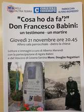 Una serata dedicata a don Francesco Babini