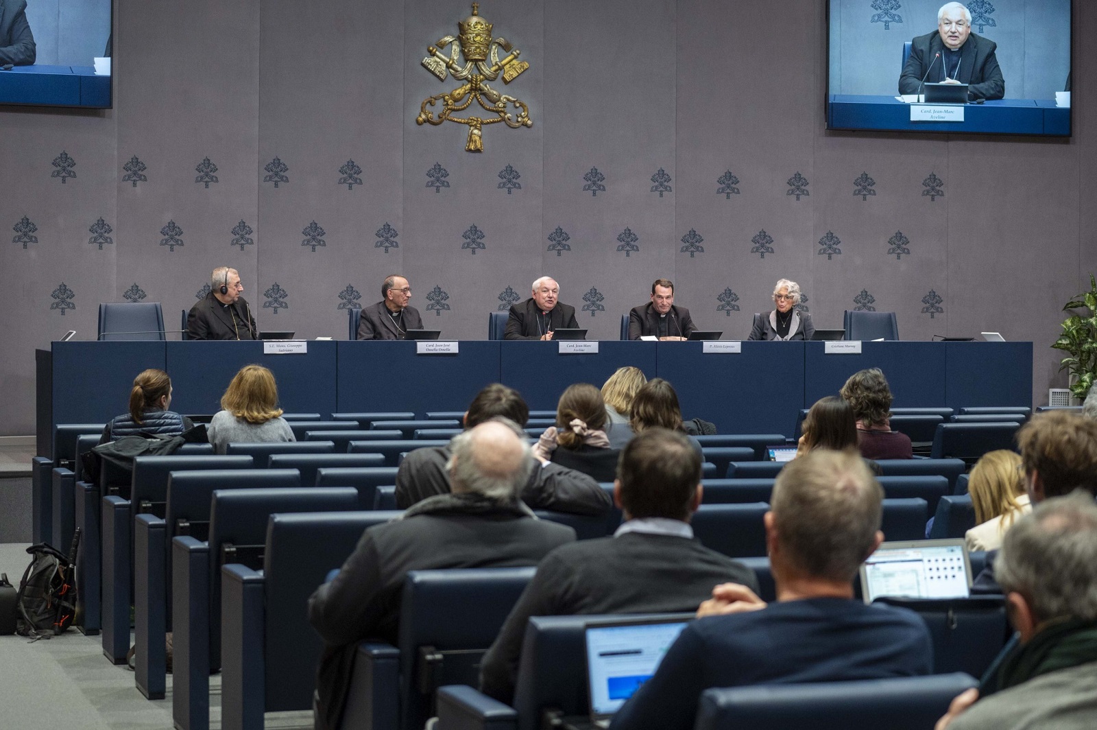 Vaticano, 20 febbraio 2025: conferenza stampa di presentazione dell’iniziativa MED 25 Odyssey – Bel Espoir. Foto Siciliani-Gennari/SIR