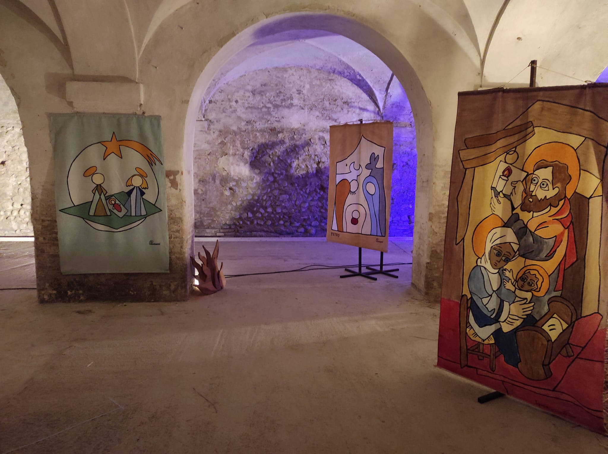 Gli arazzi dedicati alla Natività nel percorso da Villa Torlonia a Parco Poesia Pascoli a San Mauro Pascoli